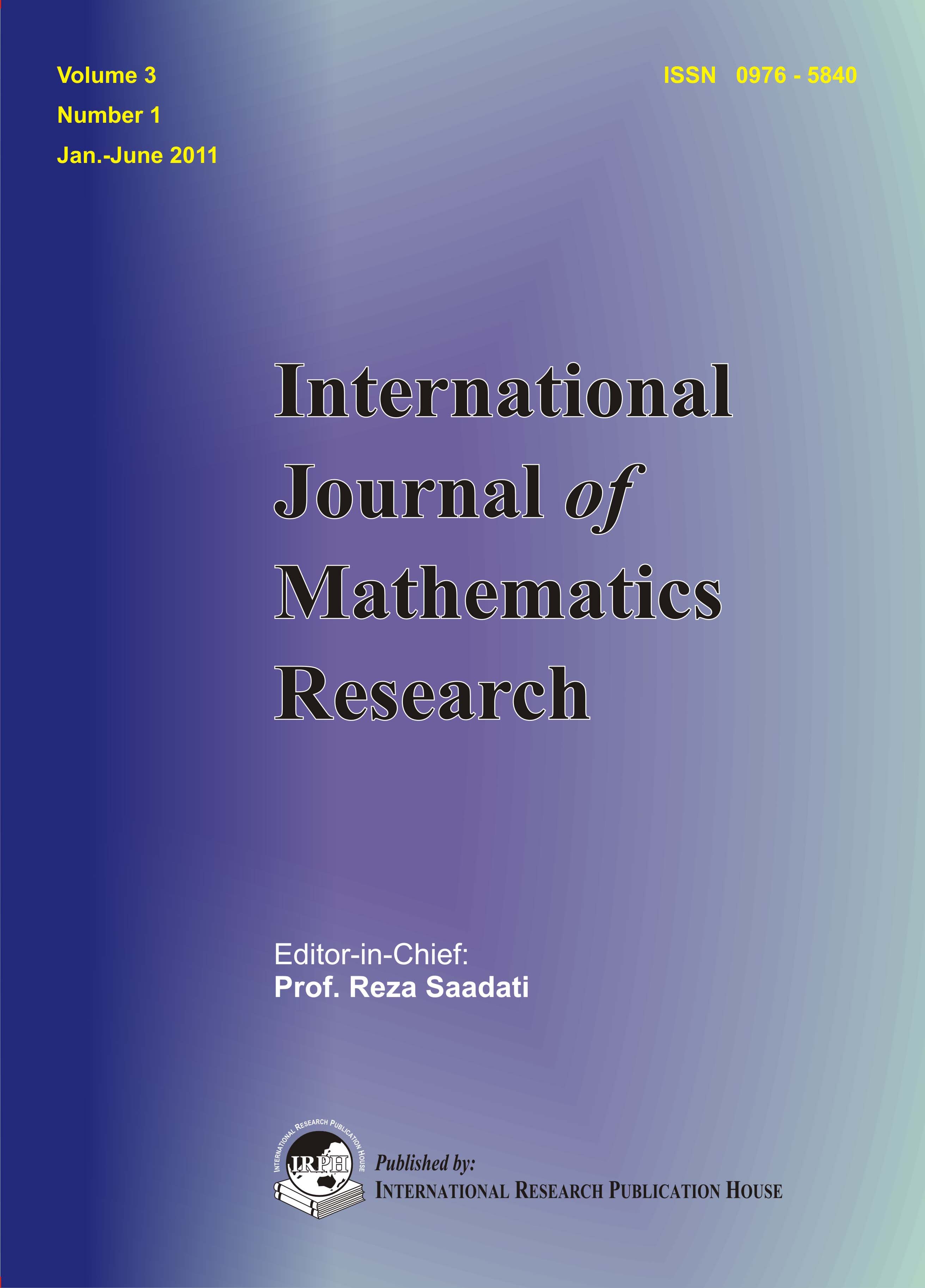 International Journal of Mathematics Research (IJMR)